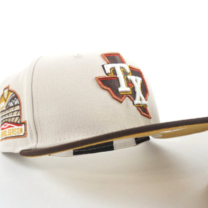Texas Rangers 2020 INAUGURAL SEASON New Era 59Fifty Fitted Hat (GITD Stone Burnt Wood Wheat Under Brim)