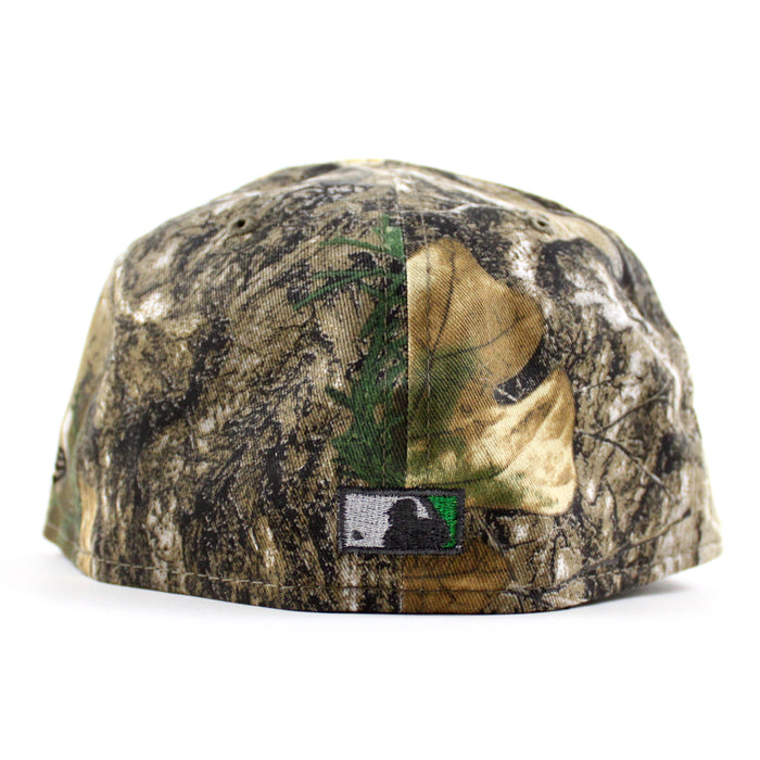 Texas Rangers Final Season New Era 59Fifty Fitted Hat (RealTree Camo Chrome White Green Under Brim)
