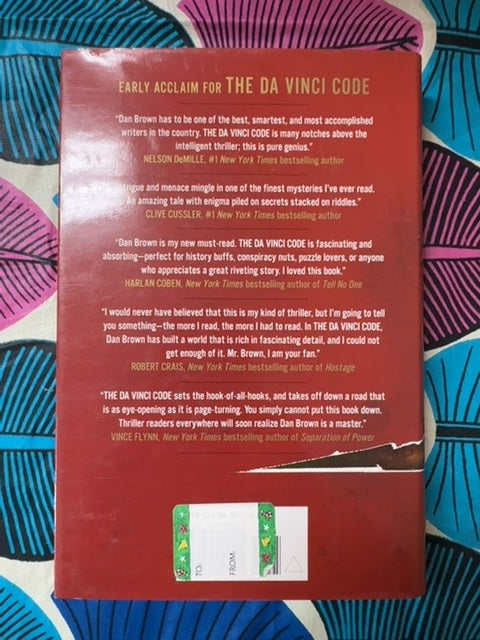 The Da Vinci Code back cover