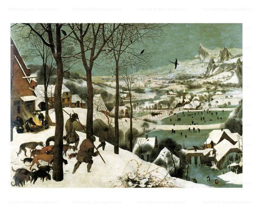 The Hunters in the Snow, 1565, Pieter Bruegel - VINTAGEARTREPRINTS.COM