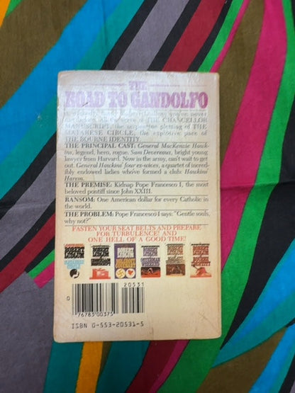 The Road to Gandolfo back cover