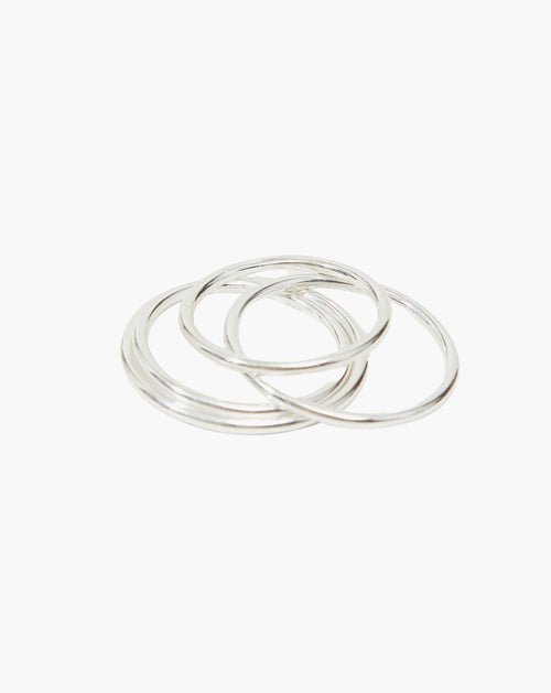 Thin Stacker Ring in Silver