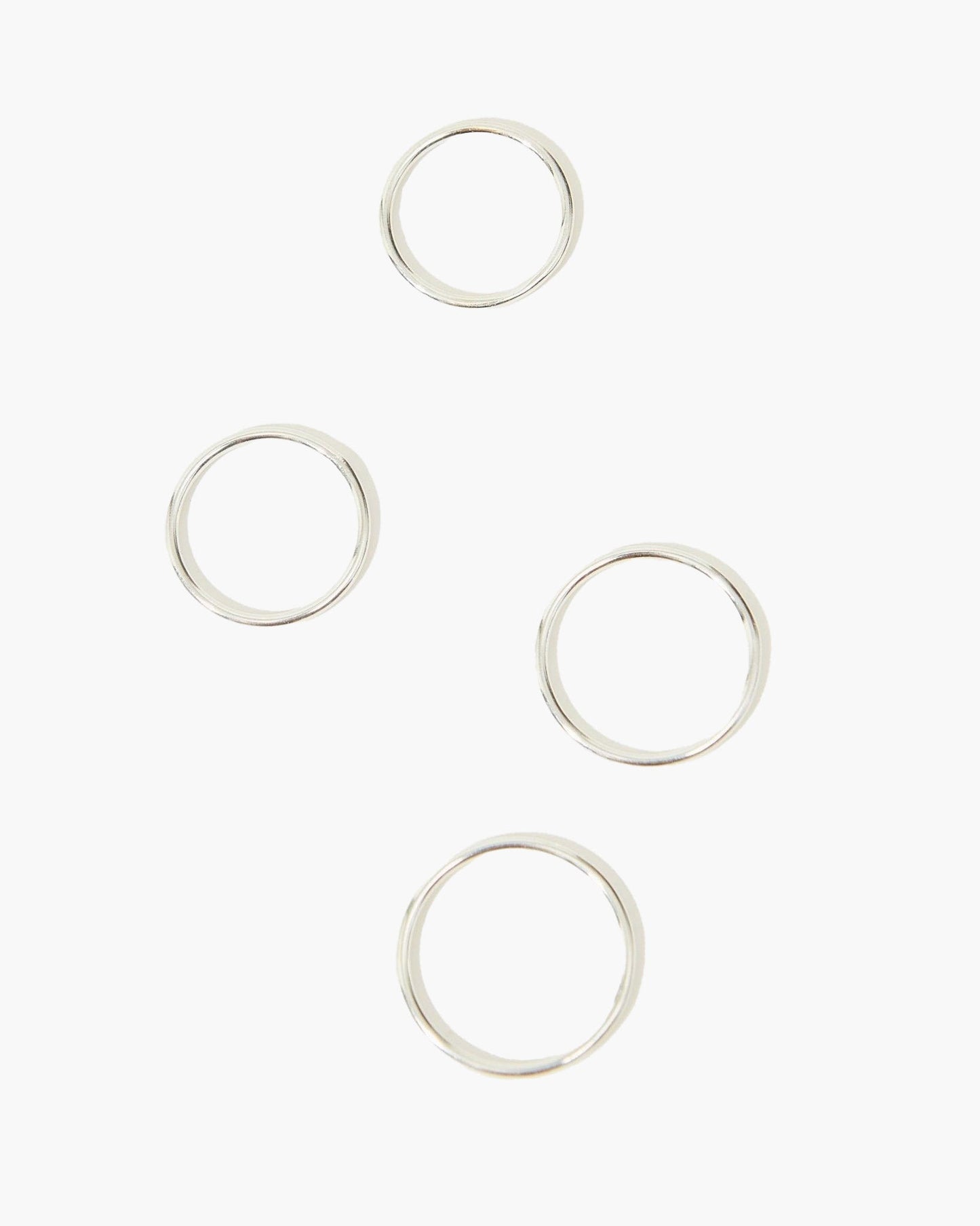 Thin Stacker Ring in Silver