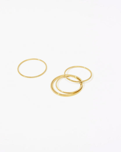 Thin Stacker Ring in Silver
