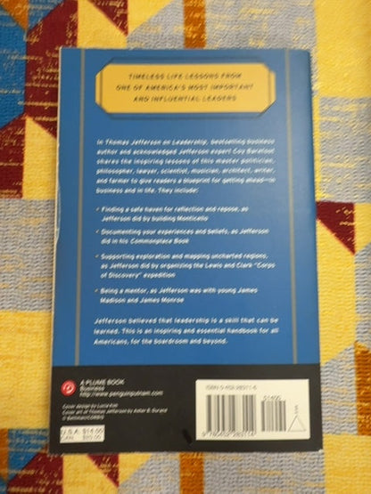 Thomas Jefferson on leadership back cover