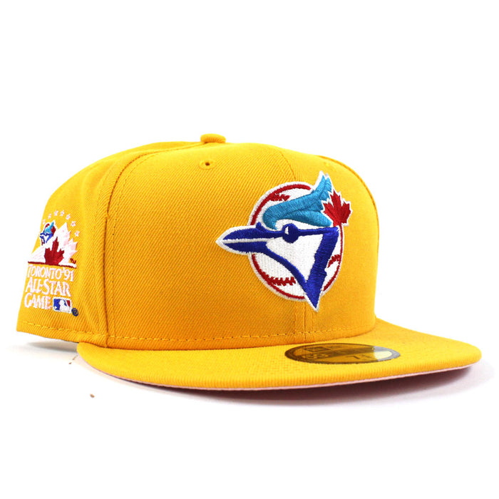 Toronto Blue Jays 1991 All-Star Game New Era 59Fifty Fitted Hat (Yellow Pink Under Brim)