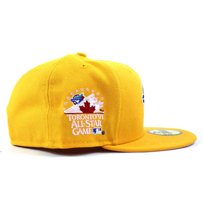 Toronto Blue Jays 1991 All-Star Game New Era 59Fifty Fitted Hat (Yellow Pink Under Brim)