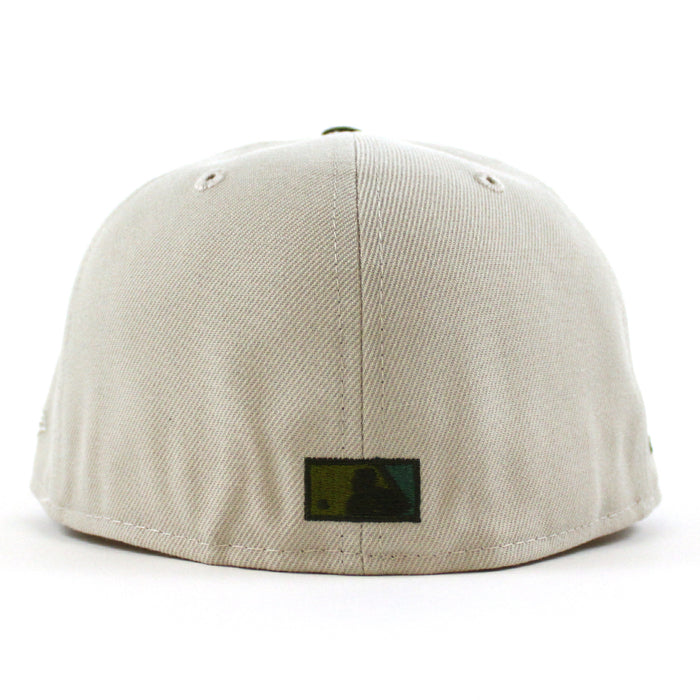 Toronto Blue Jays 20 Years New Era 59Fifty Fitted Hat (Stone Gray Seaweed Green Gray Under Brim)