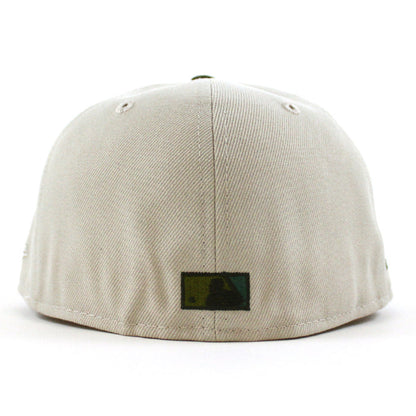 Toronto Blue Jays 20 Years New Era 59Fifty Fitted Hat (Stone Gray Seaweed Green Gray Under Brim)