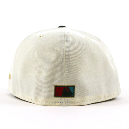 Toronto Blue Jays 25th  New Era 59Fifty Fitted Hat (Glow in the Dark Chrome Cilantro Green Red Under Brim)