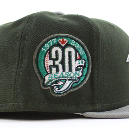 Toronto Blue Jays 30 ANNIVERSARY New Era 59Fifty Fitted Hat (Seaweed Misty Gray Under Brim)