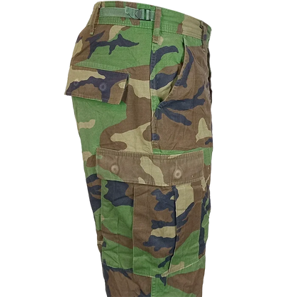 USGI BDU Woodland Ripstop Trousers - US Army Surplus - Combat Trousers