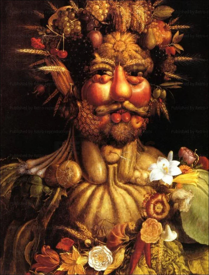 Vertumnus - Emperor Rudolph 2, Giuseppe Arcimboldo - VINTAGEARTREPRINTS.COM