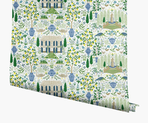 Camont Wallpaper - Blue & Green