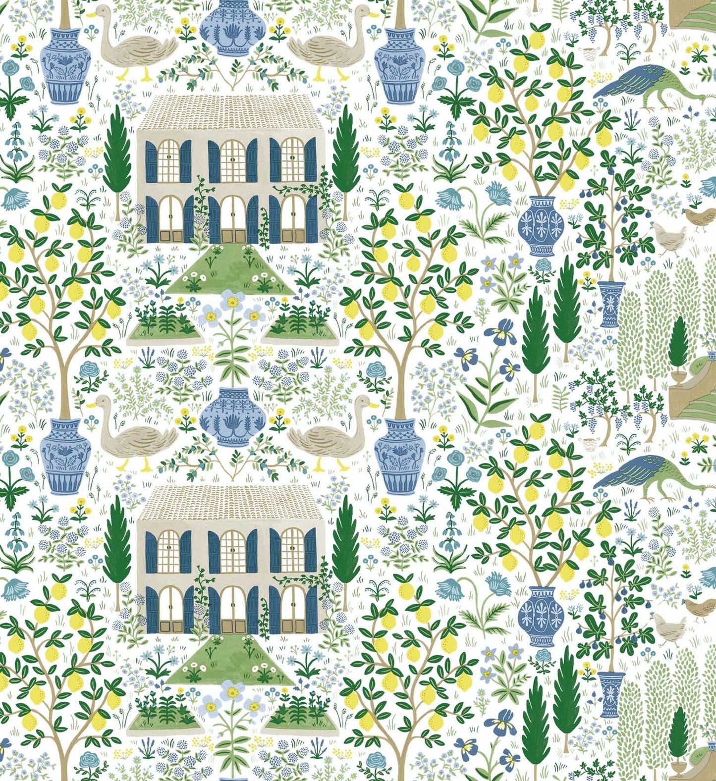 Camont Wallpaper - Blue & Green