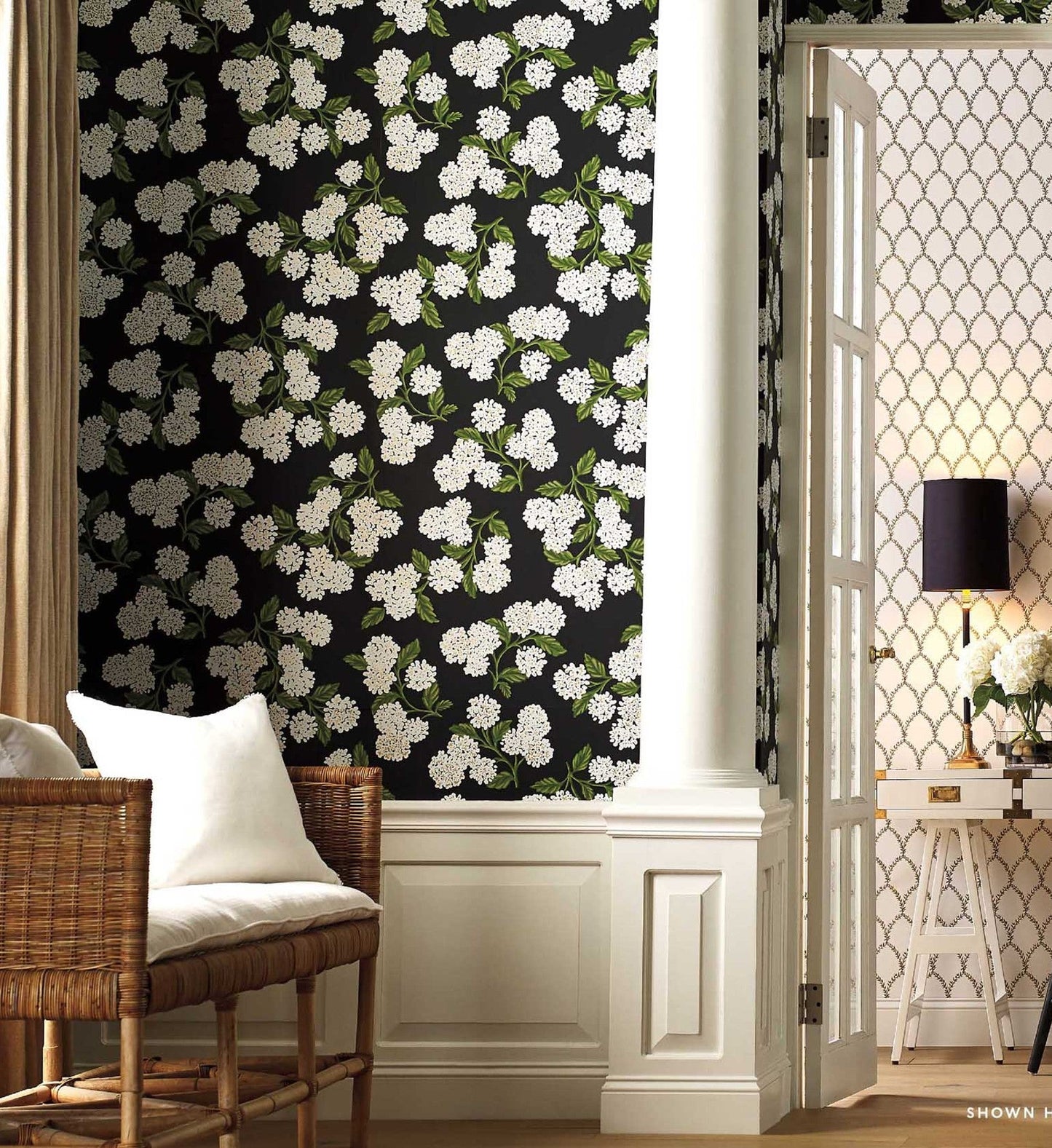 Hydrangea Wallpaper - Jade