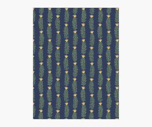 Eden Wallpaper Sample - Navy