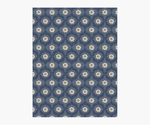 Emma Wallpaper Sample - Navy