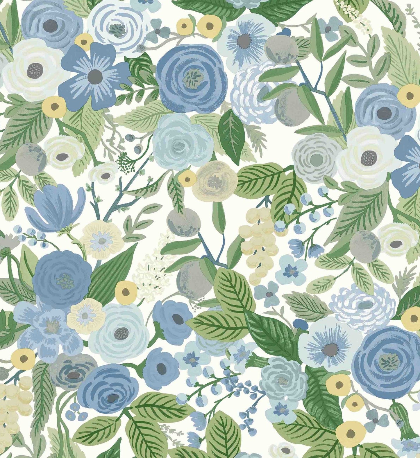 Garden Party Peel & Stick Wallpaper - Blue & Green