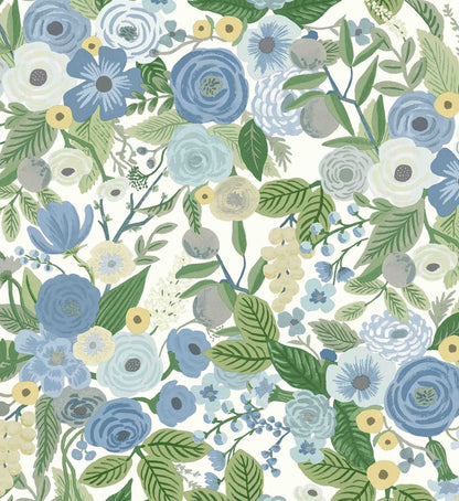 Garden Party Peel & Stick Wallpaper - Blue & Green