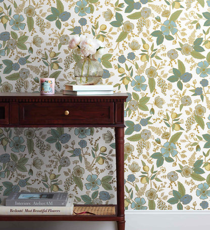 Colette Peel & Stick Wallpaper - Blue Multi