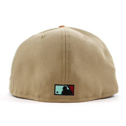 Washington Nationals 2018 All Star Game New Era 59Fifty Fitted Hat (CAMEL Fight Orange SCARLET Under Brim)
