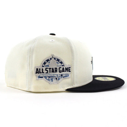 Washington Nationals 2018 All-Star Game New Era 59Fifty Fitted Hat (Chrome White  Navy Gray Under Brim)