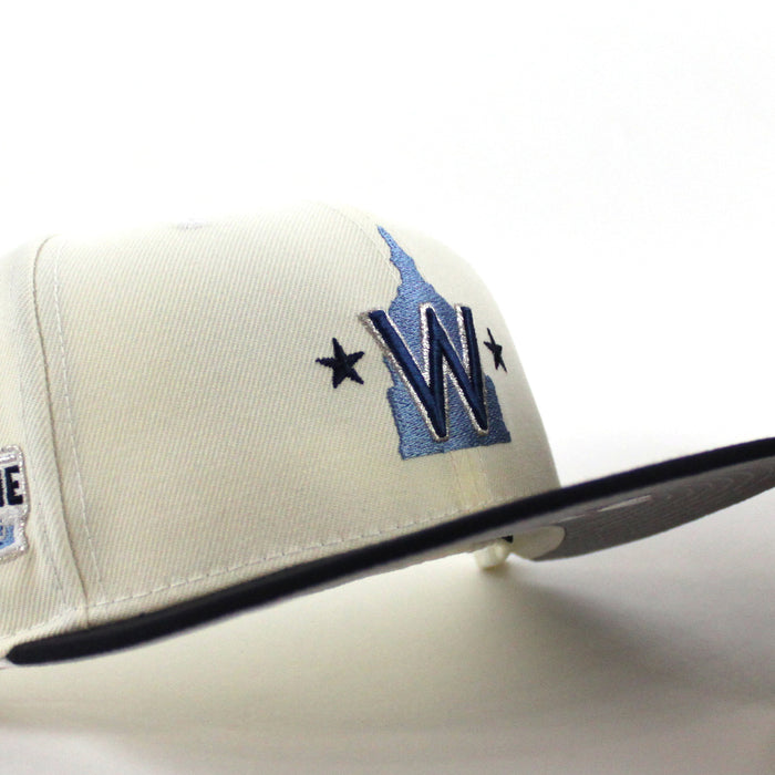 Washington Nationals 2018 All-Star Game New Era 59Fifty Fitted Hat (Chrome White  Navy Gray Under Brim)
