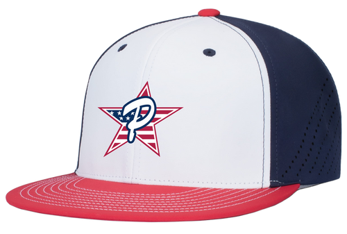 White, Navy, & Red Hat