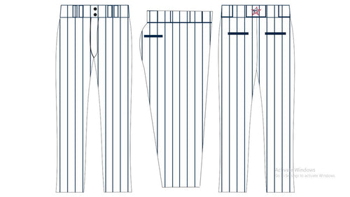 White Pinstripe Pants