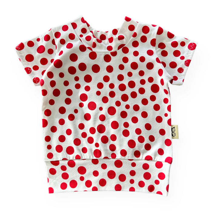 White Red Polka Dots Summer Lounge Set