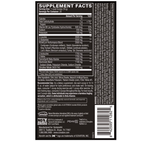 Xtend Elite BCAA 20 Servings